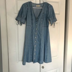 Mini denim madewell dress